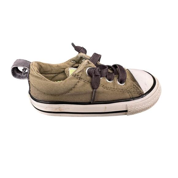 Converse All Star Green Kids/Toddler shoes, size 6 - Picture 2 of 14